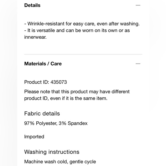 NWOT Uniqlo Satin Camisole, Black, size M - Picture 7 of 7